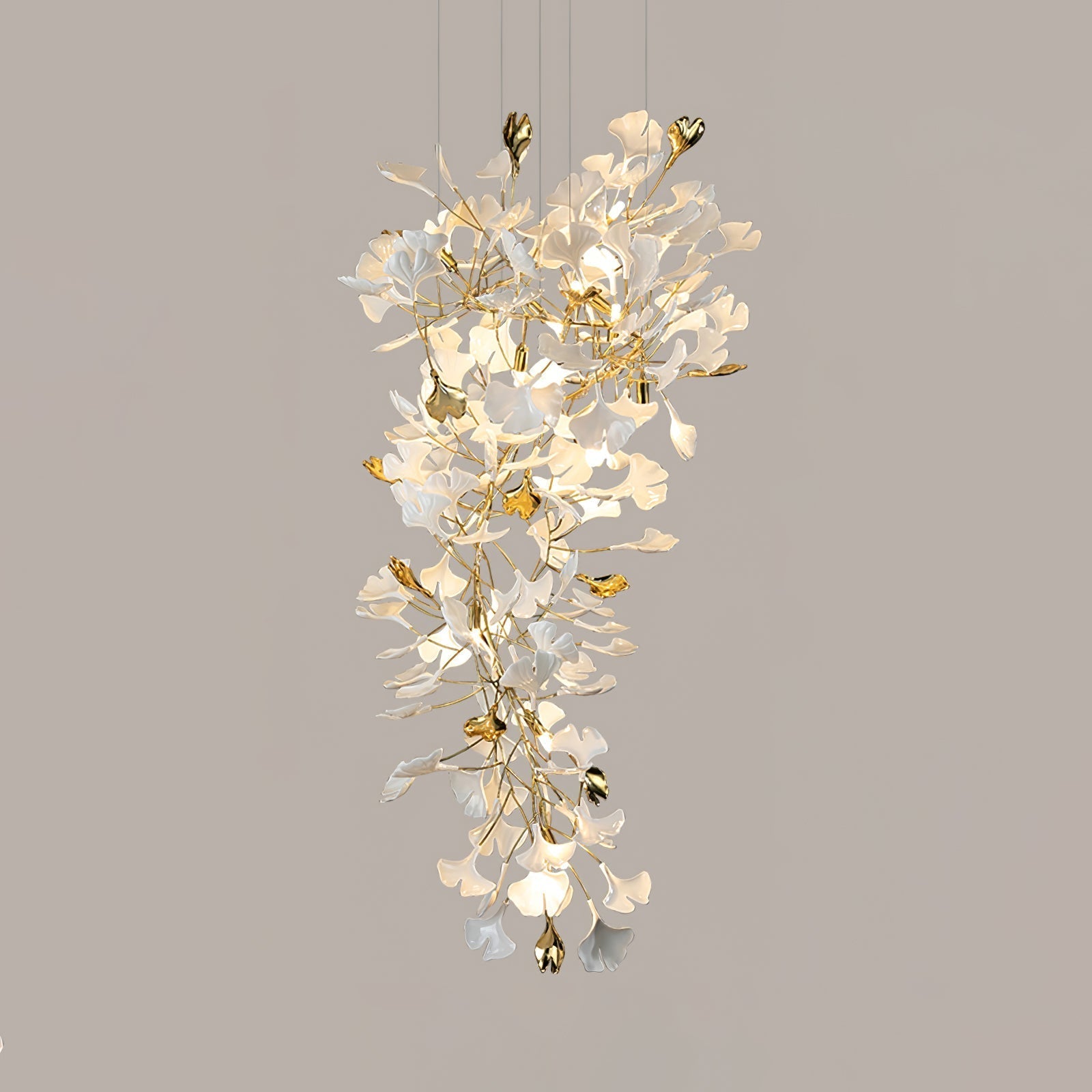 Gingko Ceramic Branch Chandelier Z