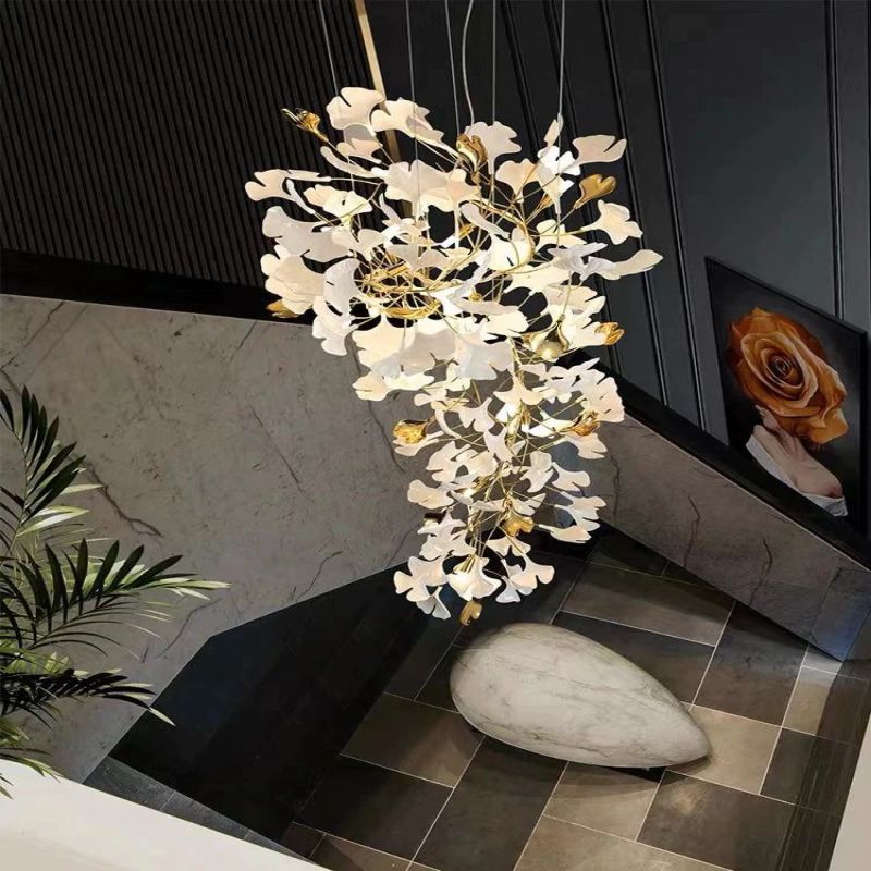 Ginkgo Ceramic Chandelier