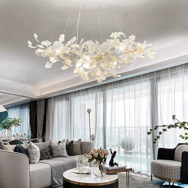 Ginkgo Ceramic Chandelier