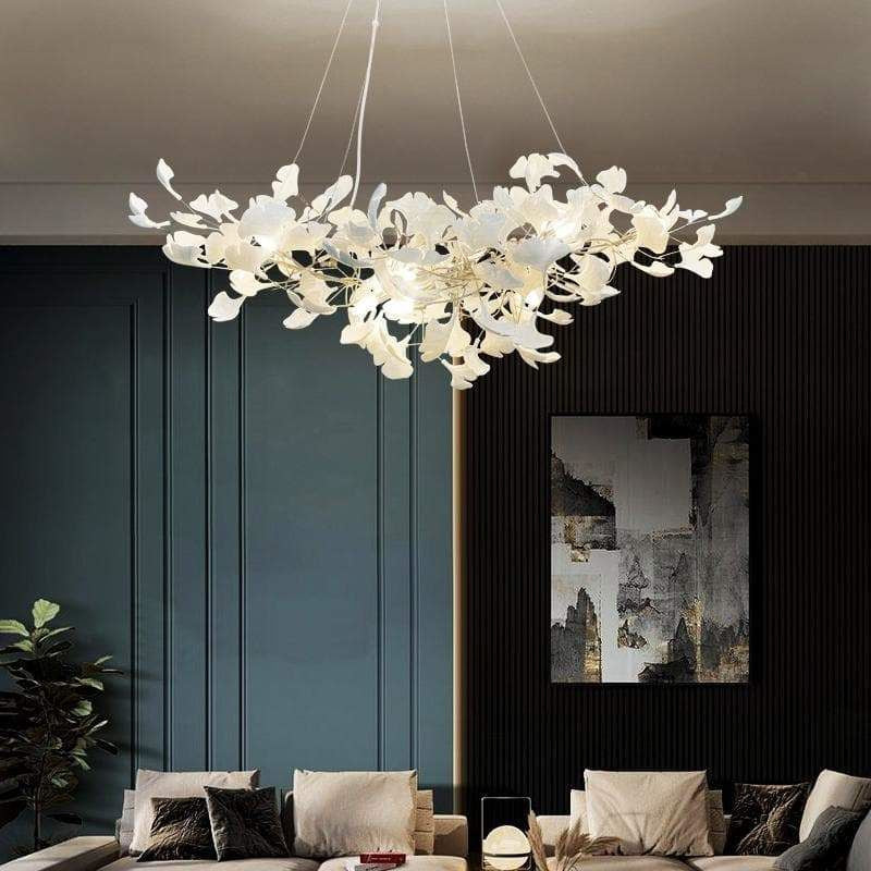Ginkgo Ceramic Chandelier