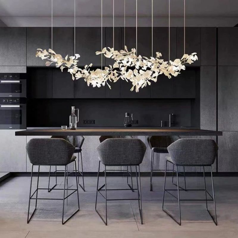 Ginkgo Ceramic Chandelier