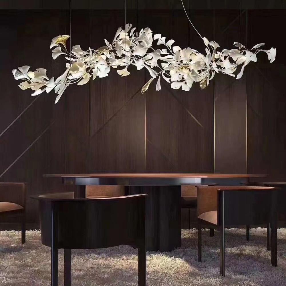 Gingko Ceramic Branch Chandelier E