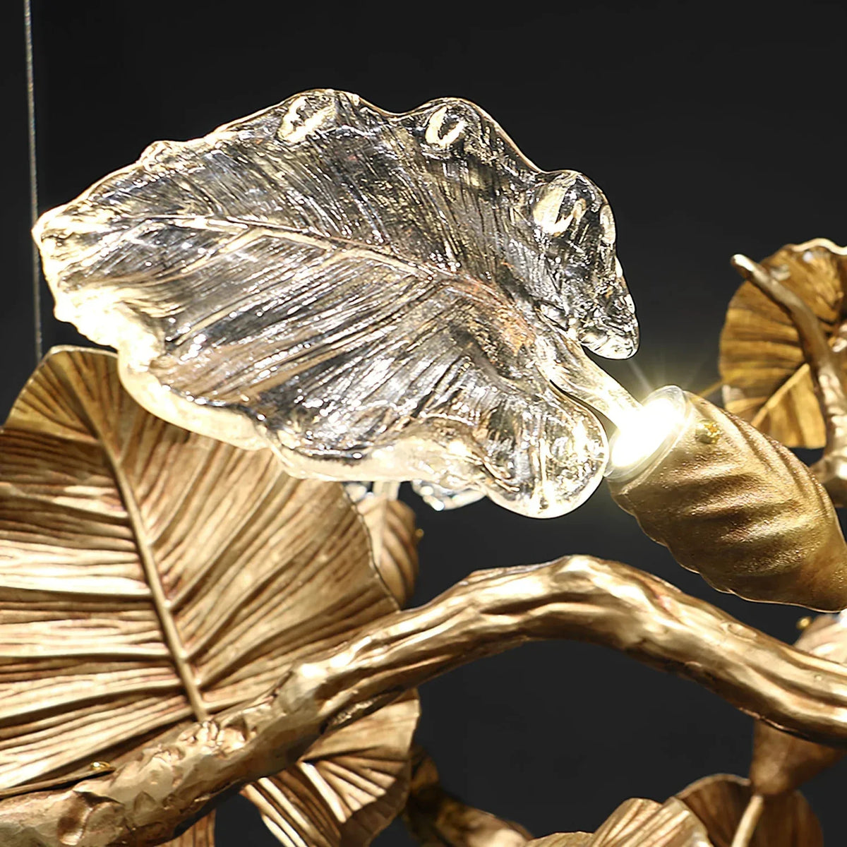 JC Gold Leaf Chandelier