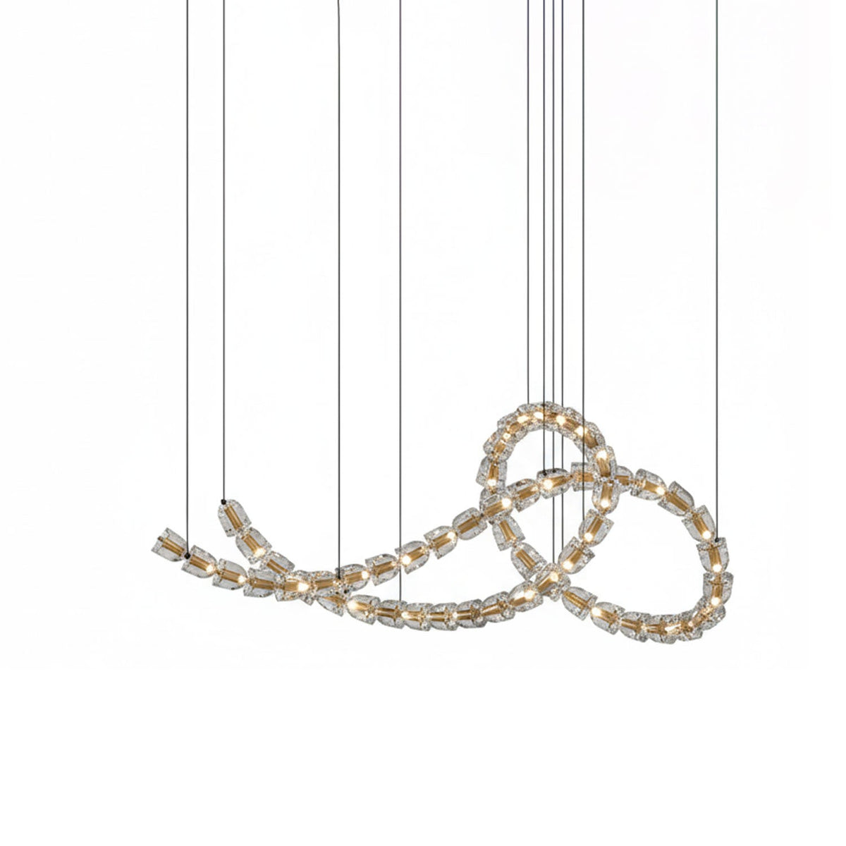 Gabriel Gold Crystal Chandelier