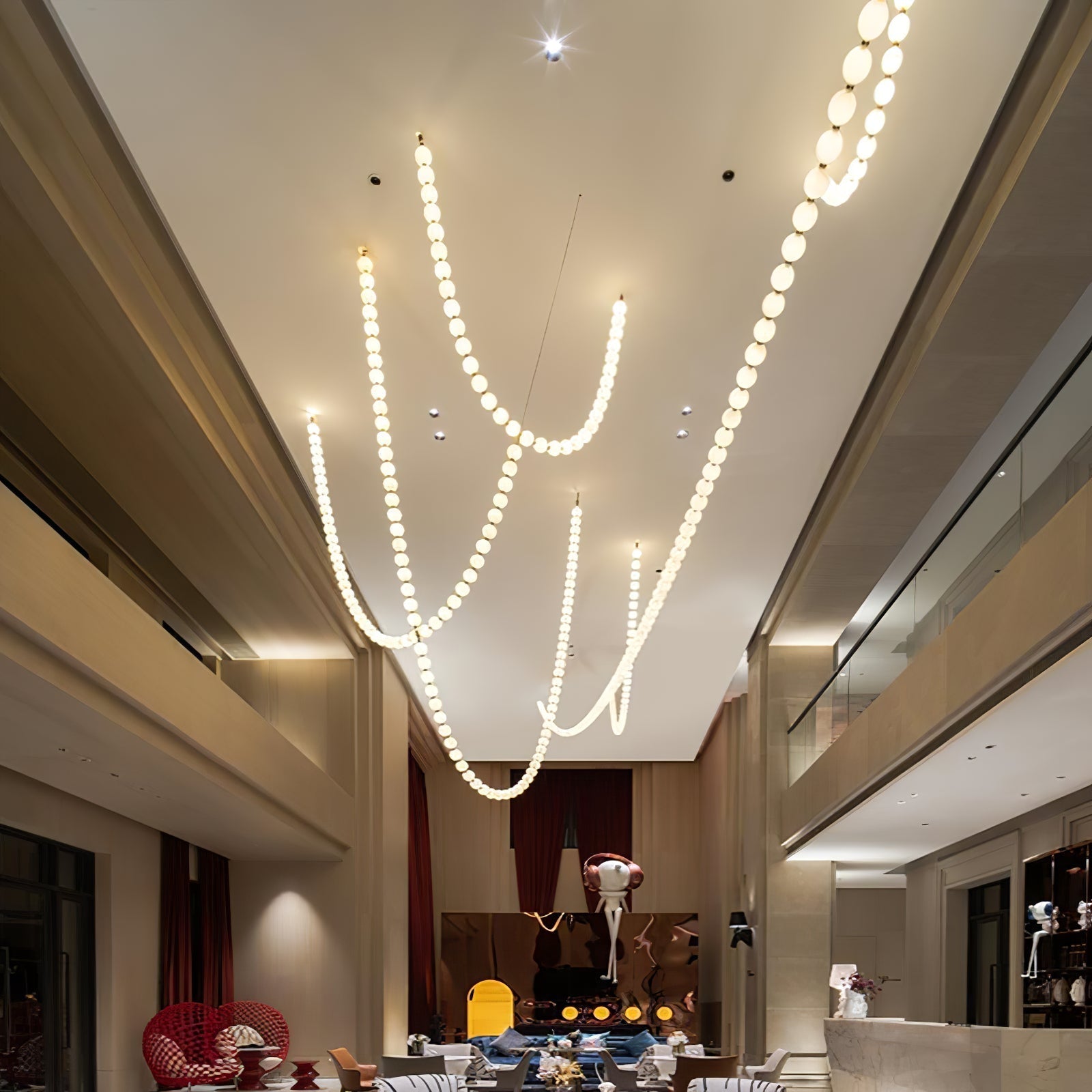 Halti Necklace Acrylic Chandelier