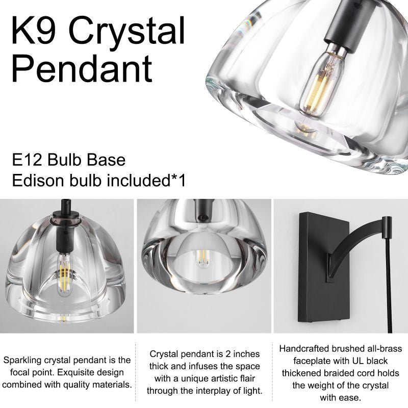 Borealis Crystal Wall Sconce