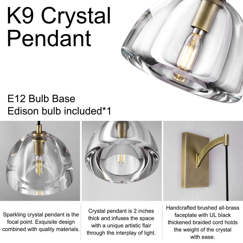 Borealis Crystal Wall Sconce