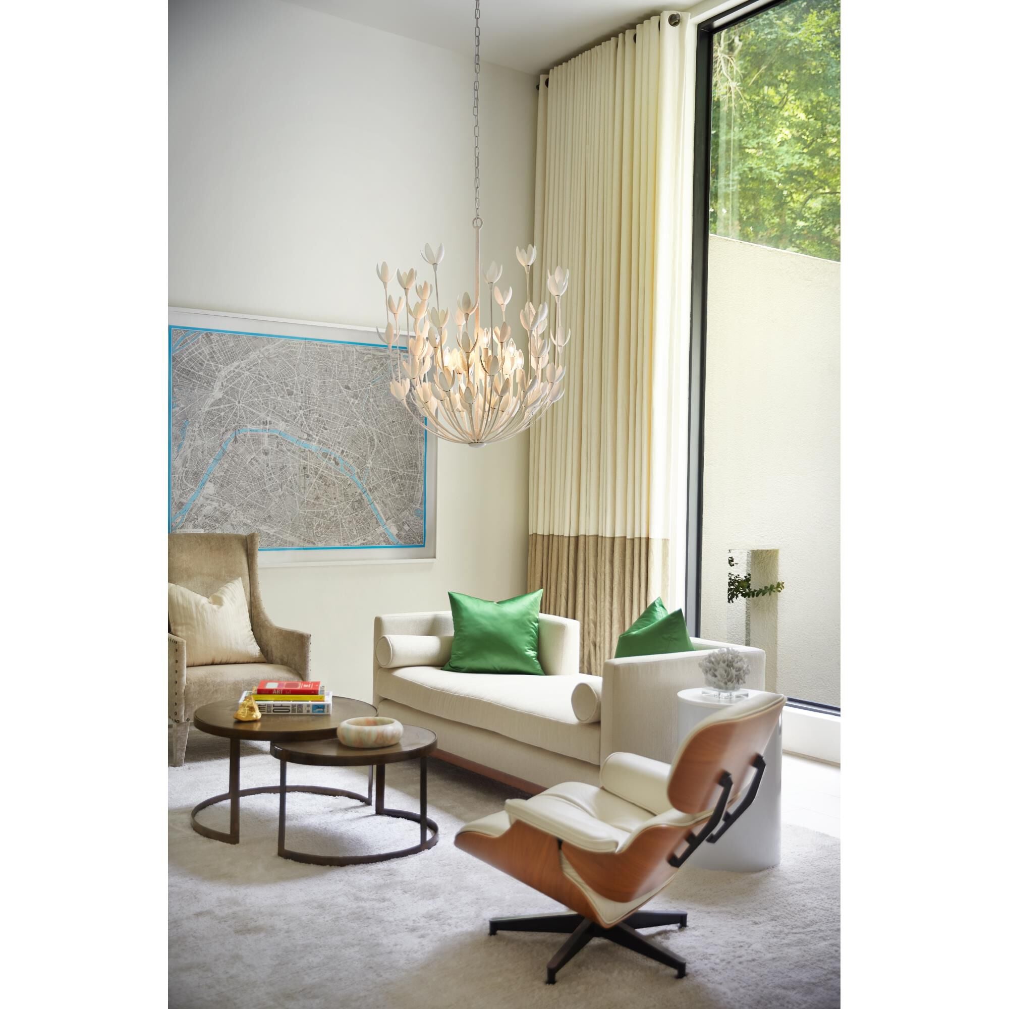 Hinkley Lighting Flora 26 Inch 6-Light Chandelier, Burnished Gold