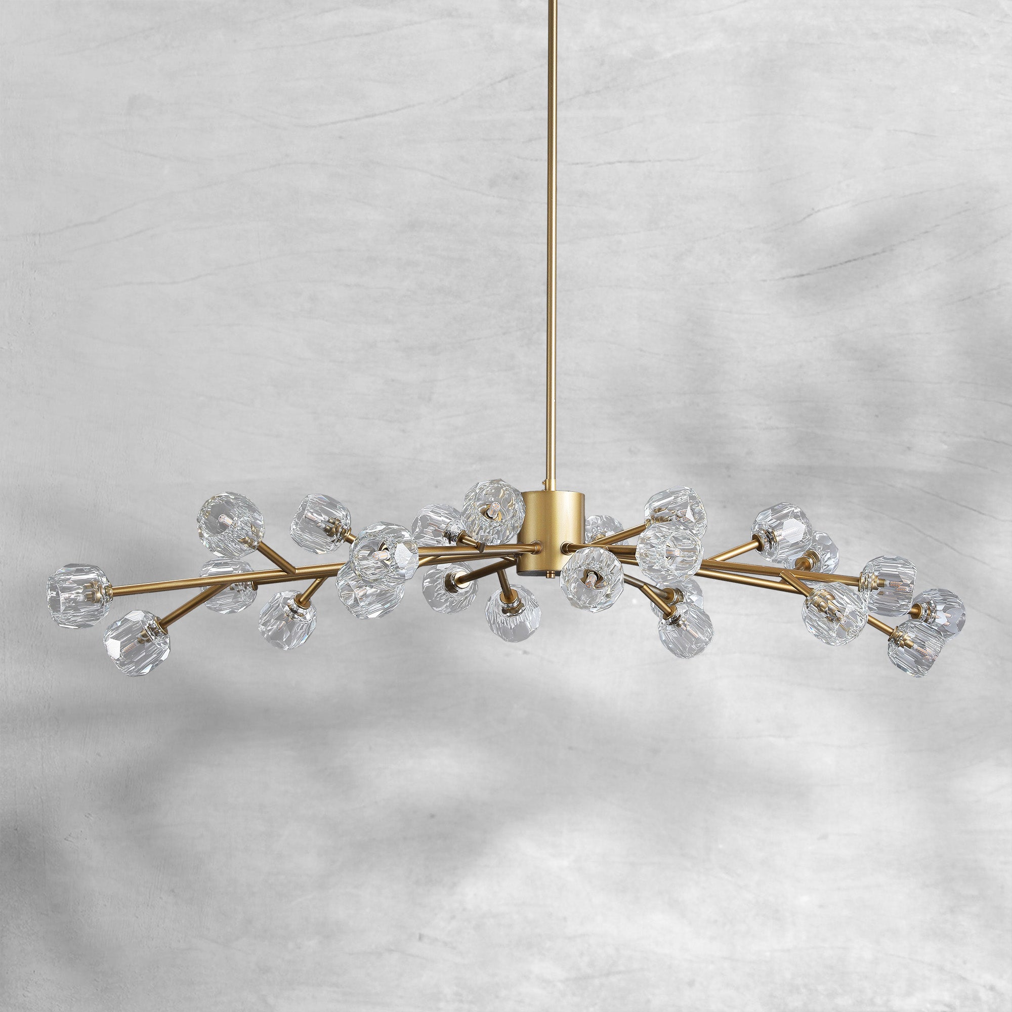 Bille De Crystal Round Chandelier 72"