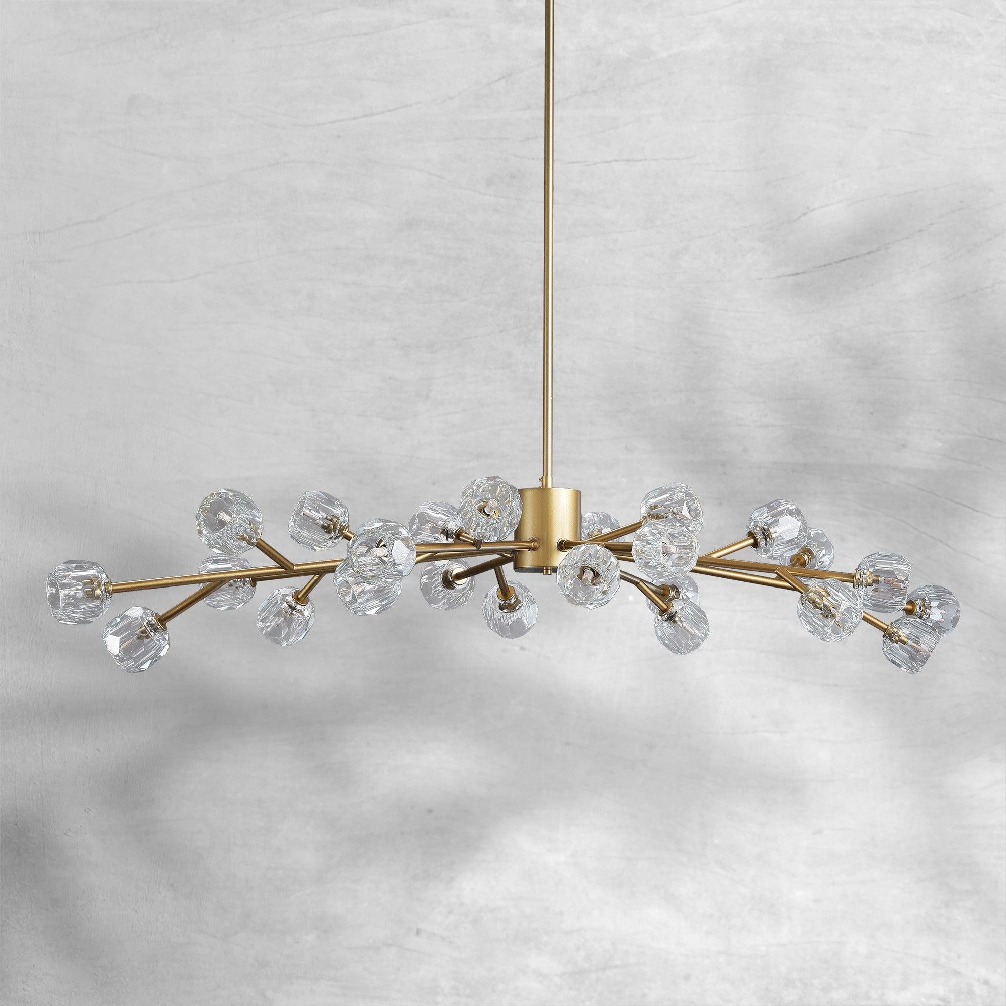Bille De Crystal Round Chandelier 72"