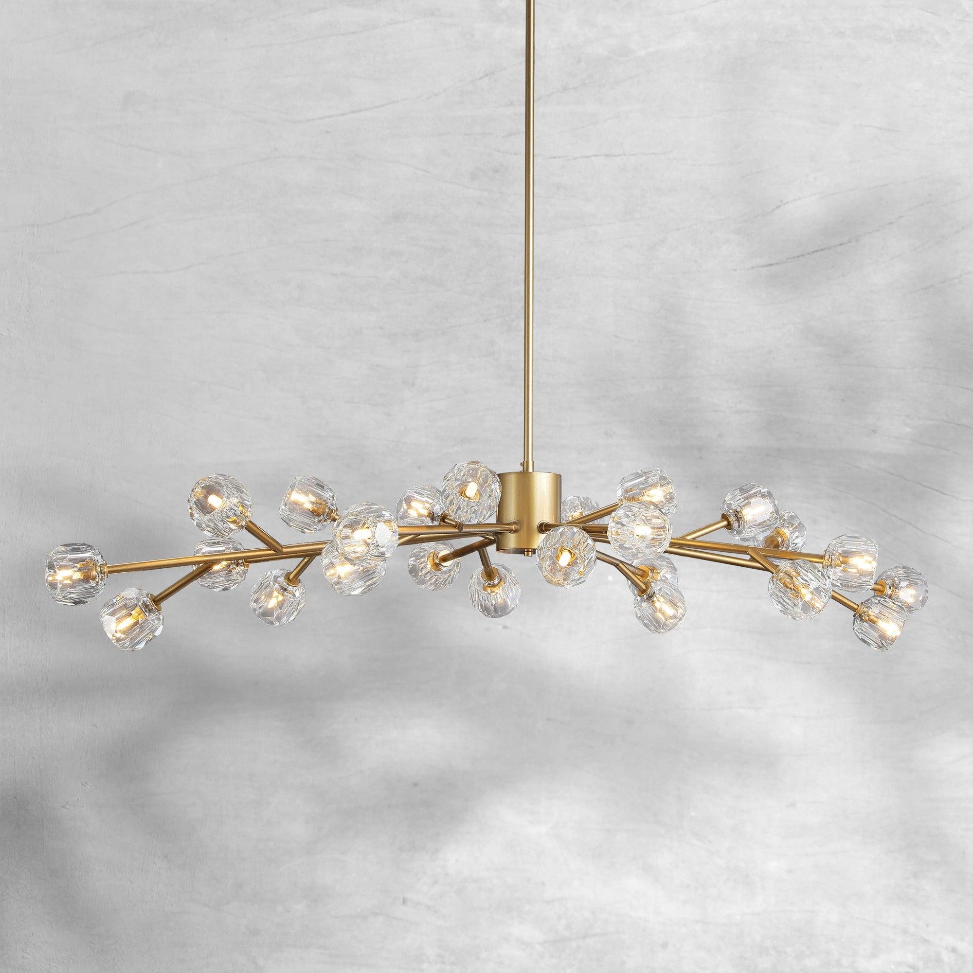 Bille De Crystal Round Chandelier 72"