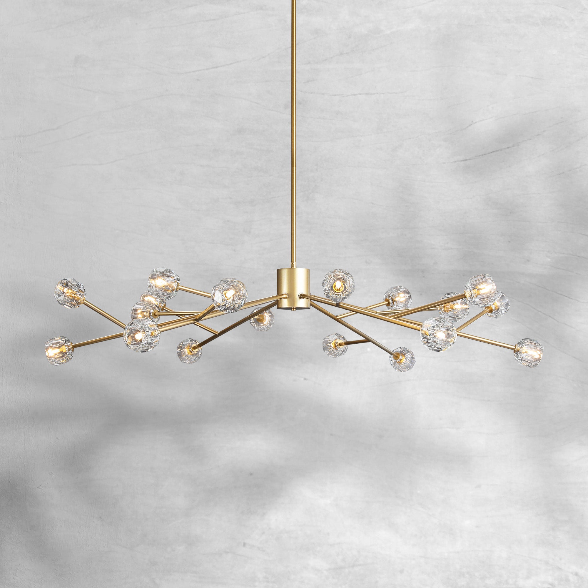 Bille De Crystal Round Chandelier 60"