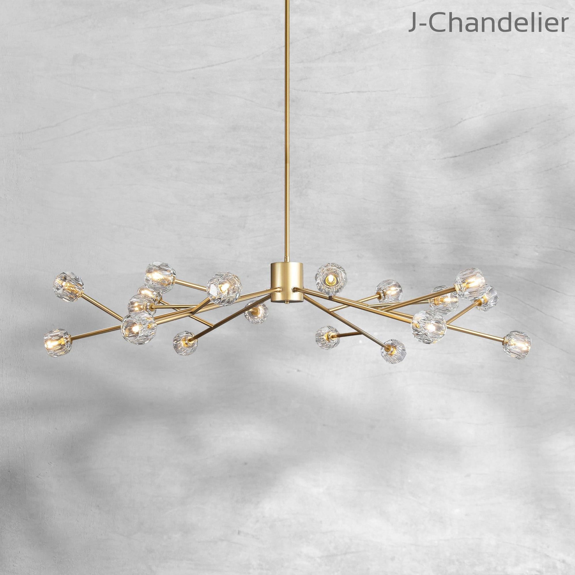 Bille De Crystal Round Chandelier 60"