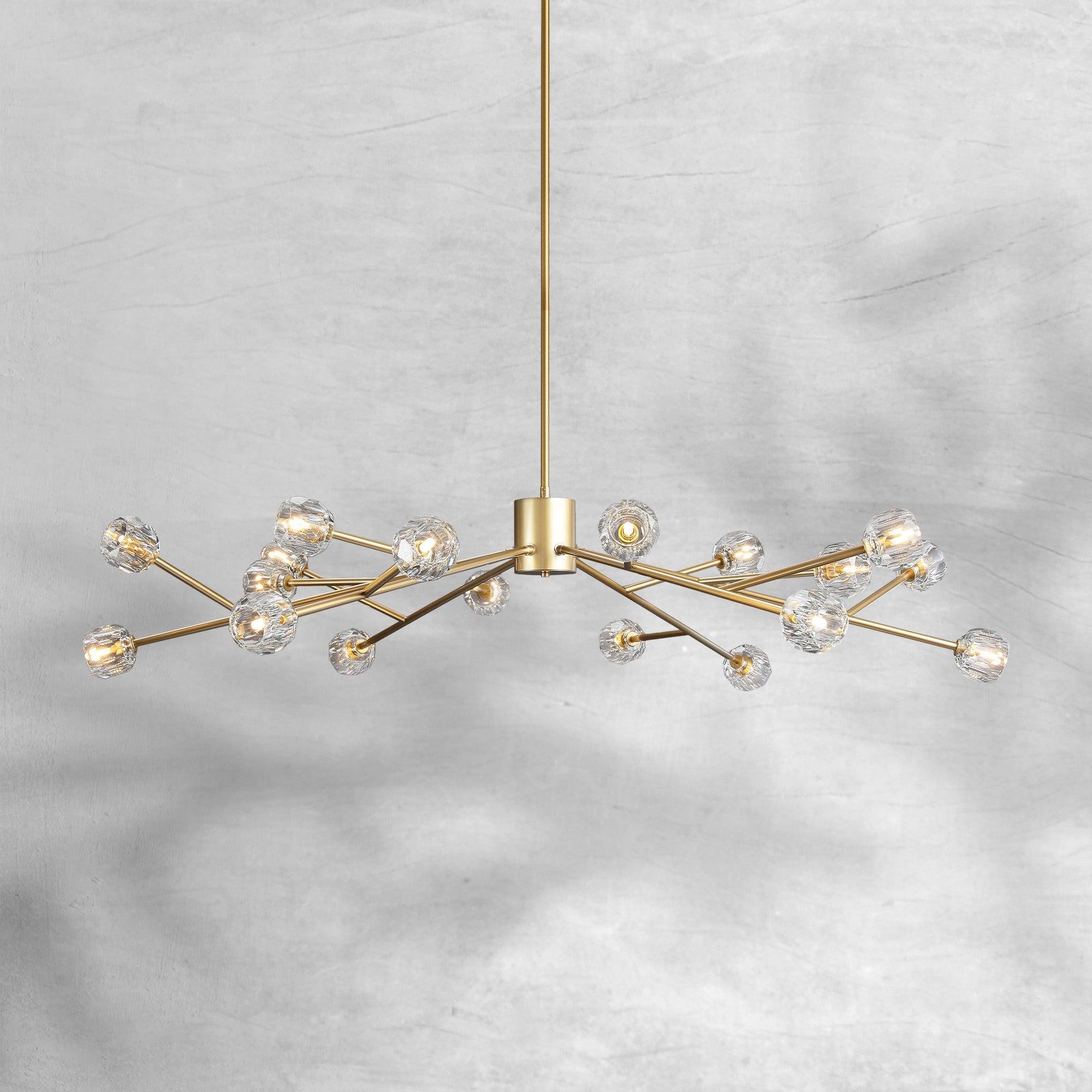 Bille De Crystal Round Chandelier 60"