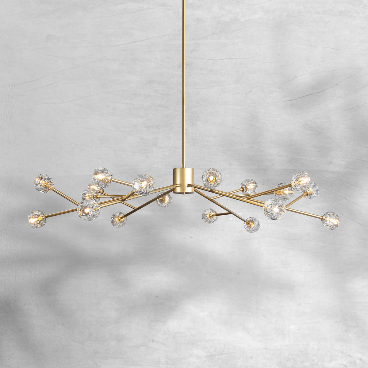 Bruma Glass Round Chandelier 24"36"48"60"72"