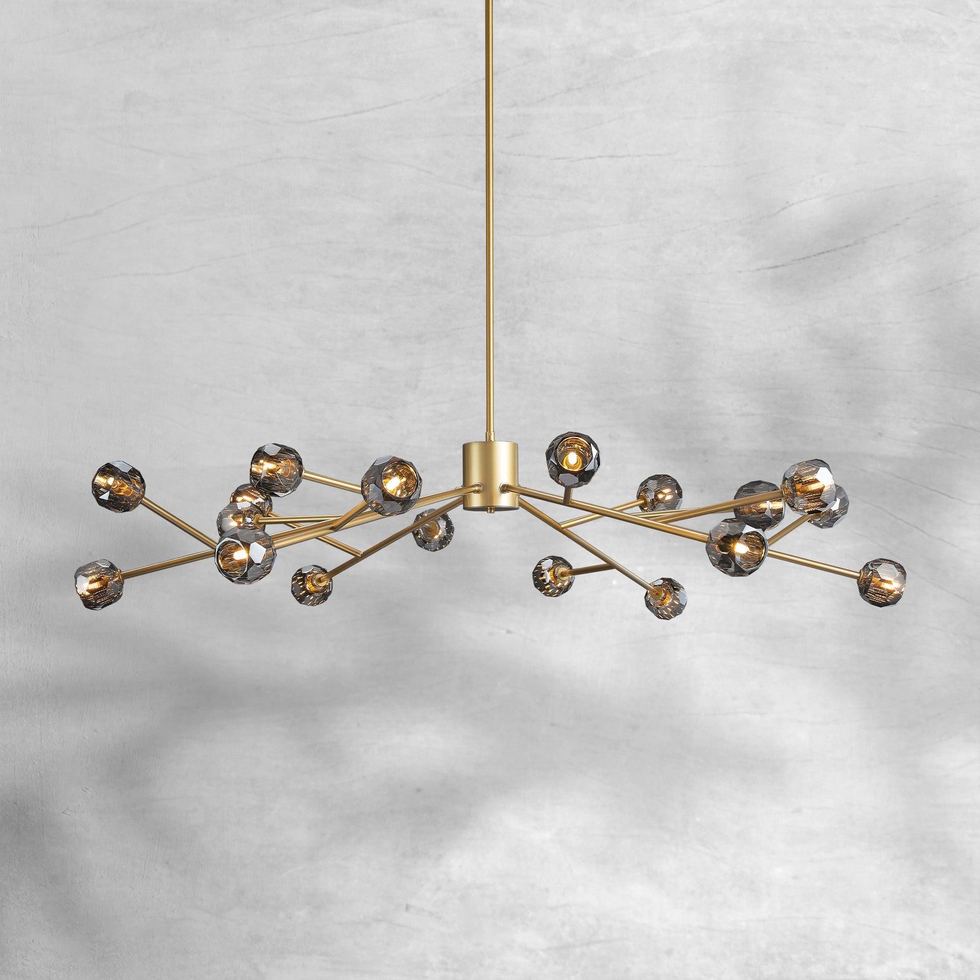 Bille De Crystal Round Chandelier 60"