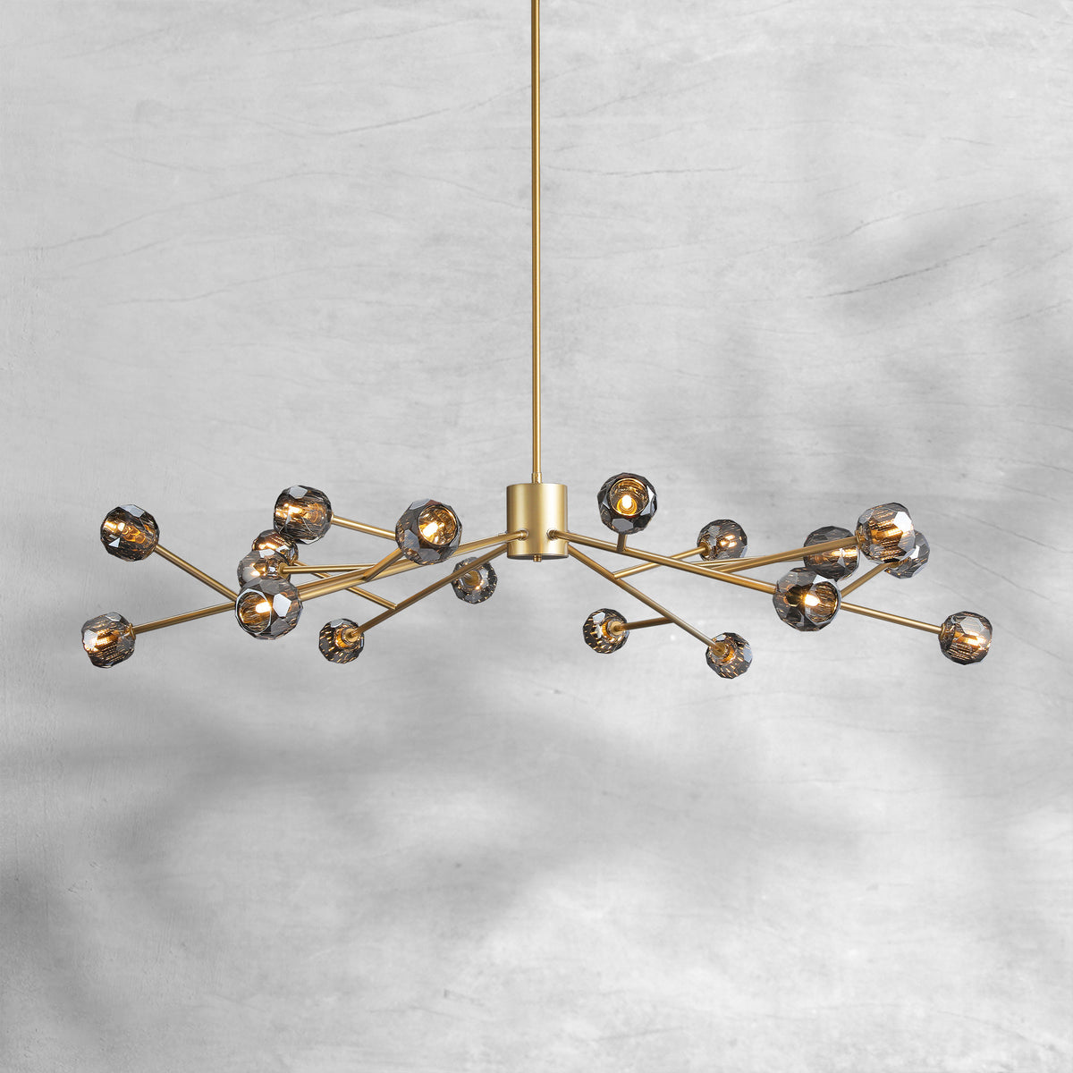 Bruma Glass Round Chandelier 24"36"48"60"72"