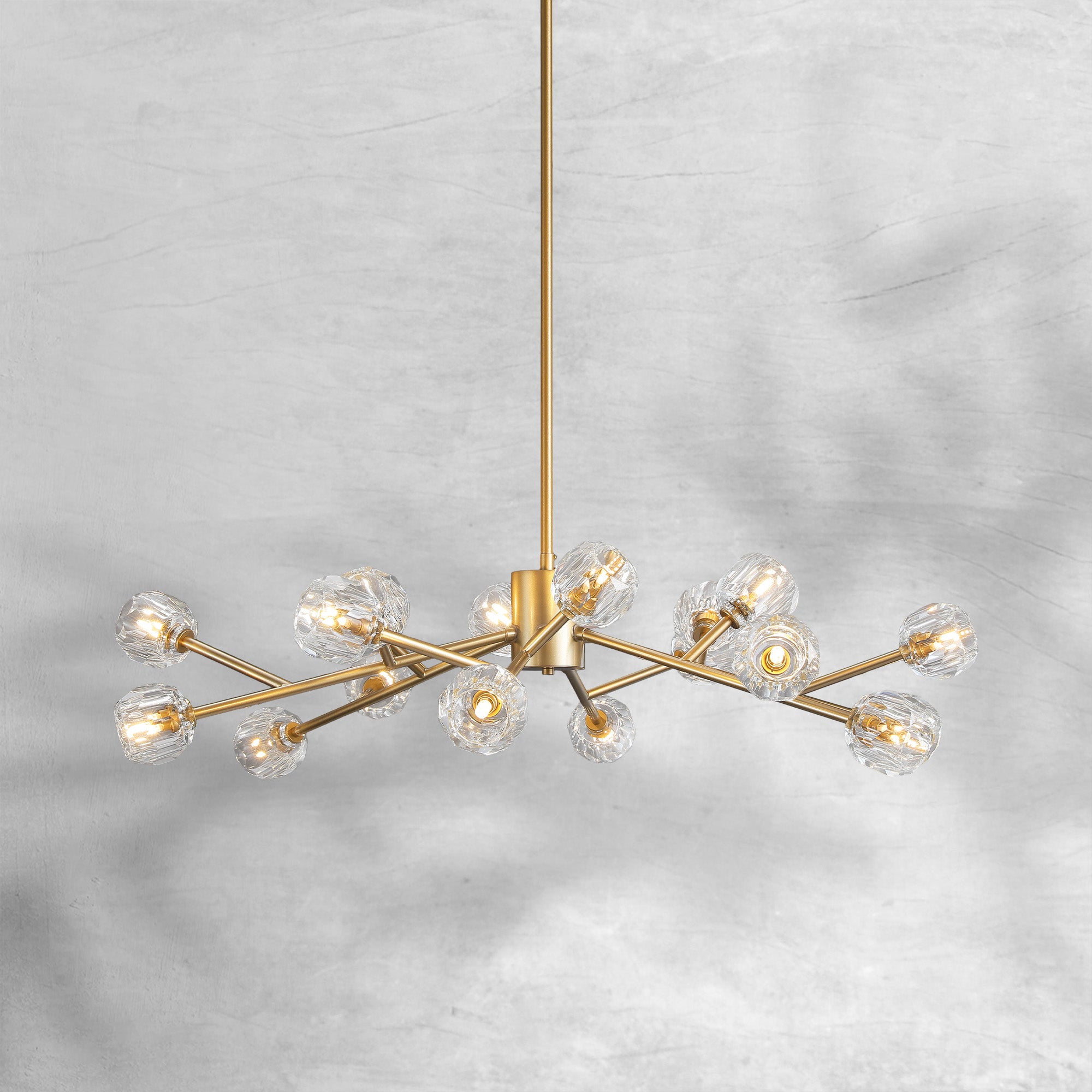 Bille De Crystal Round Chandelier 48"