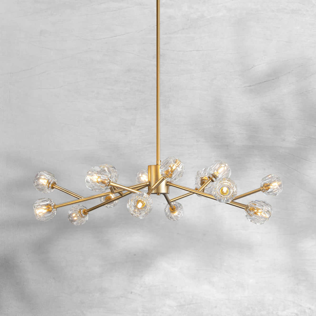 Bruma Glass Round Chandelier 24"36"48"60"72"