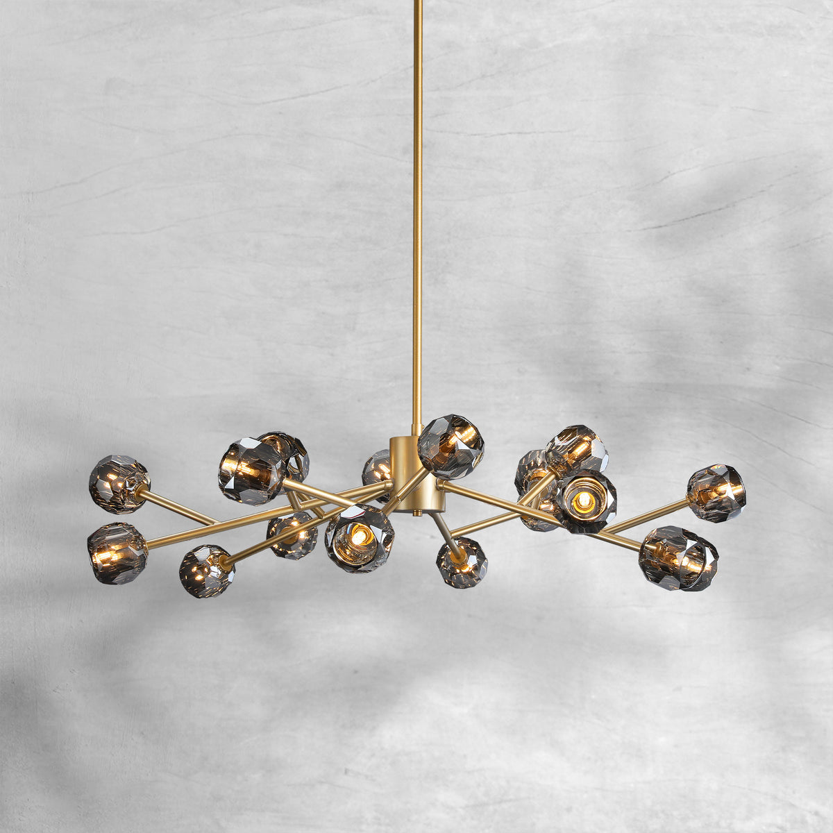 Bruma Glass Round Chandelier 24"36"48"60"72"
