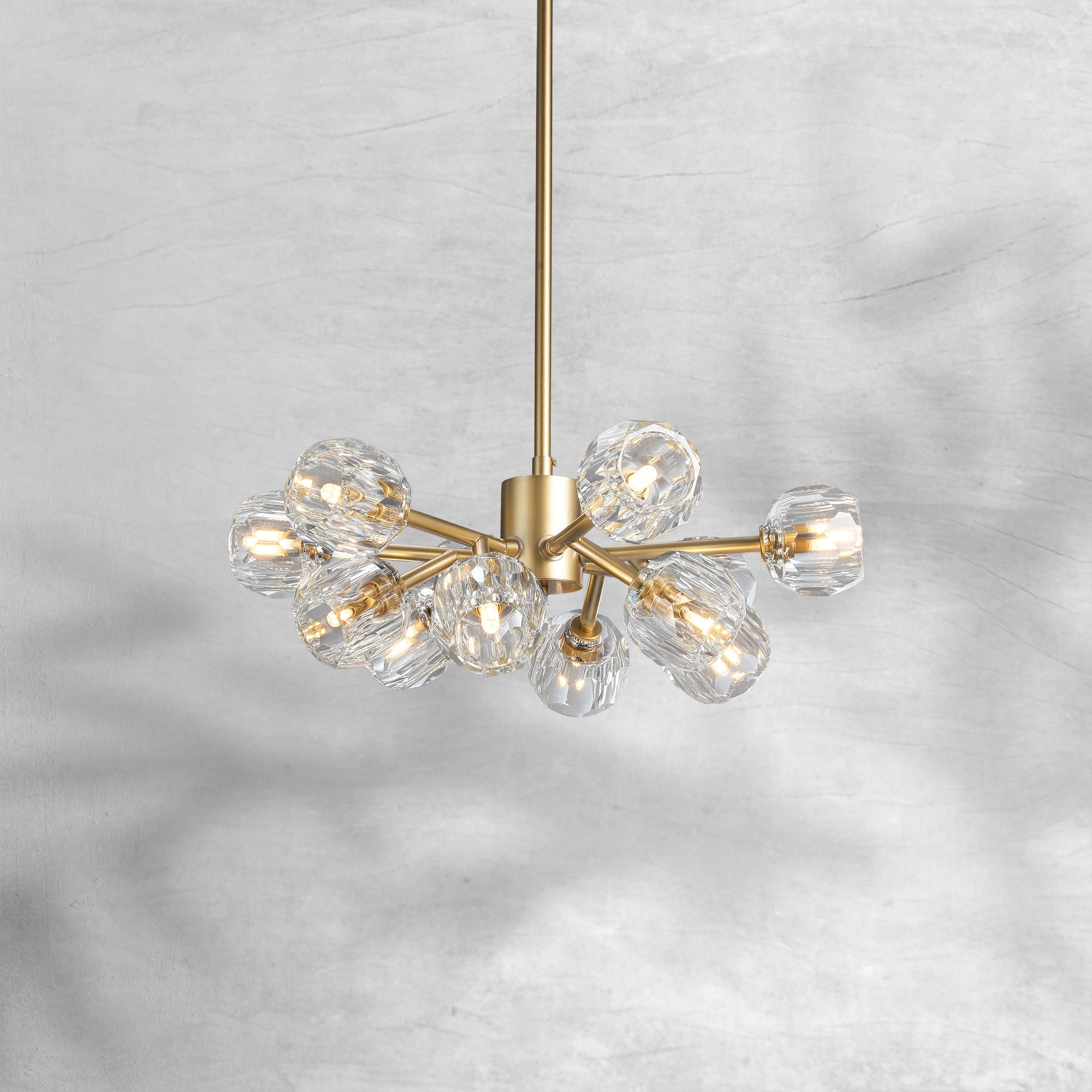 Bille De Crystal Round Chandelier 36"