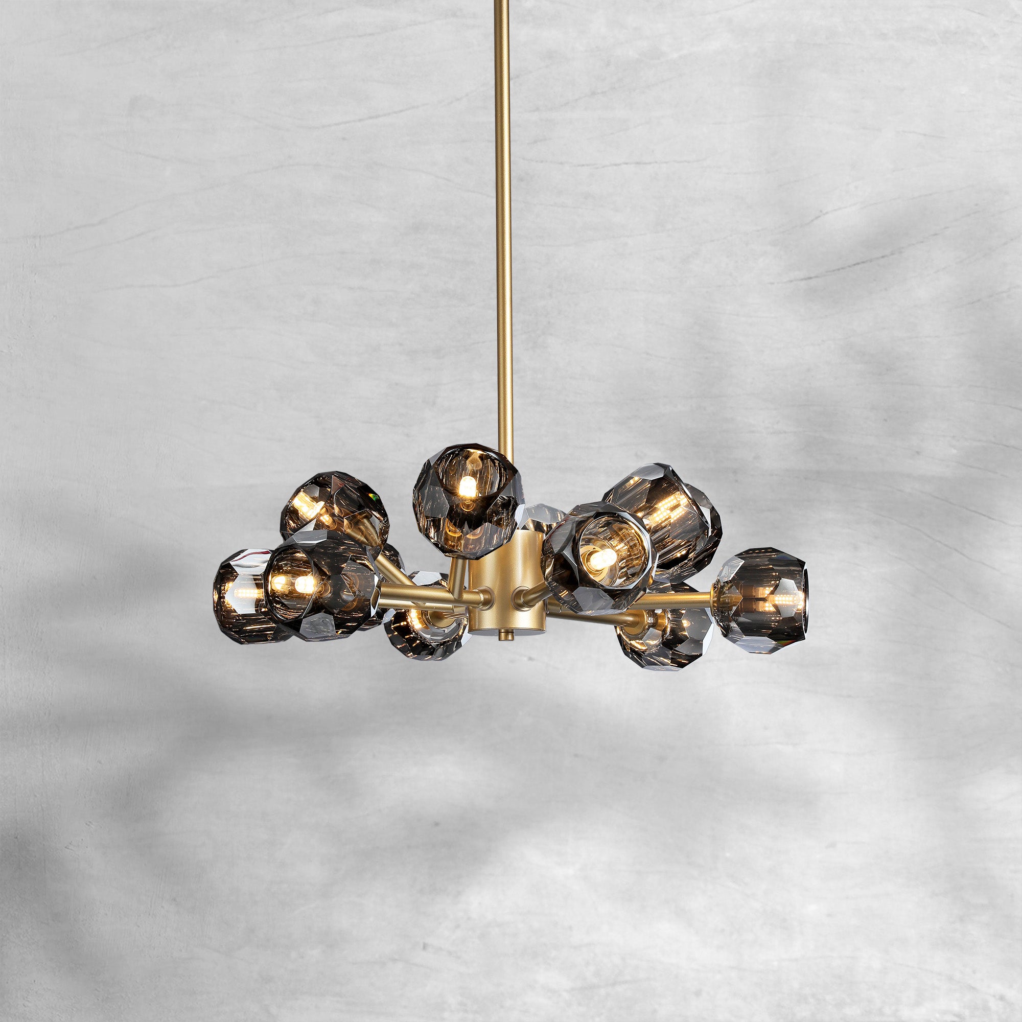 Bille De Crystal Glass Round Chandelier 24"36"48"60"72"