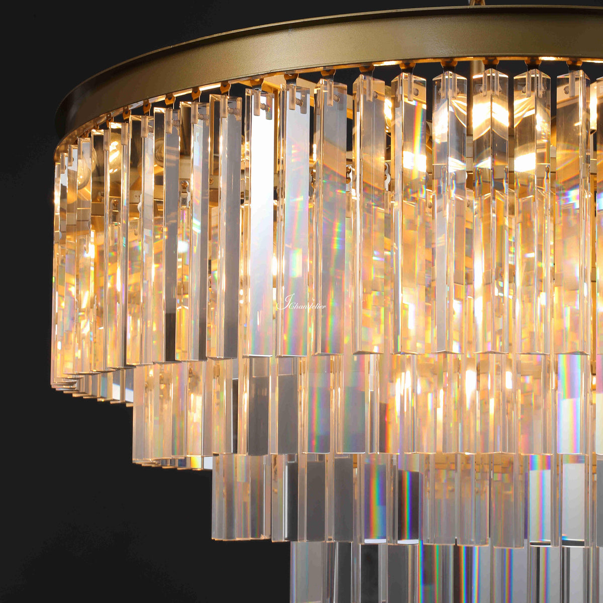 1920s Orion Art Deco Round Chandelier 20"32"44"