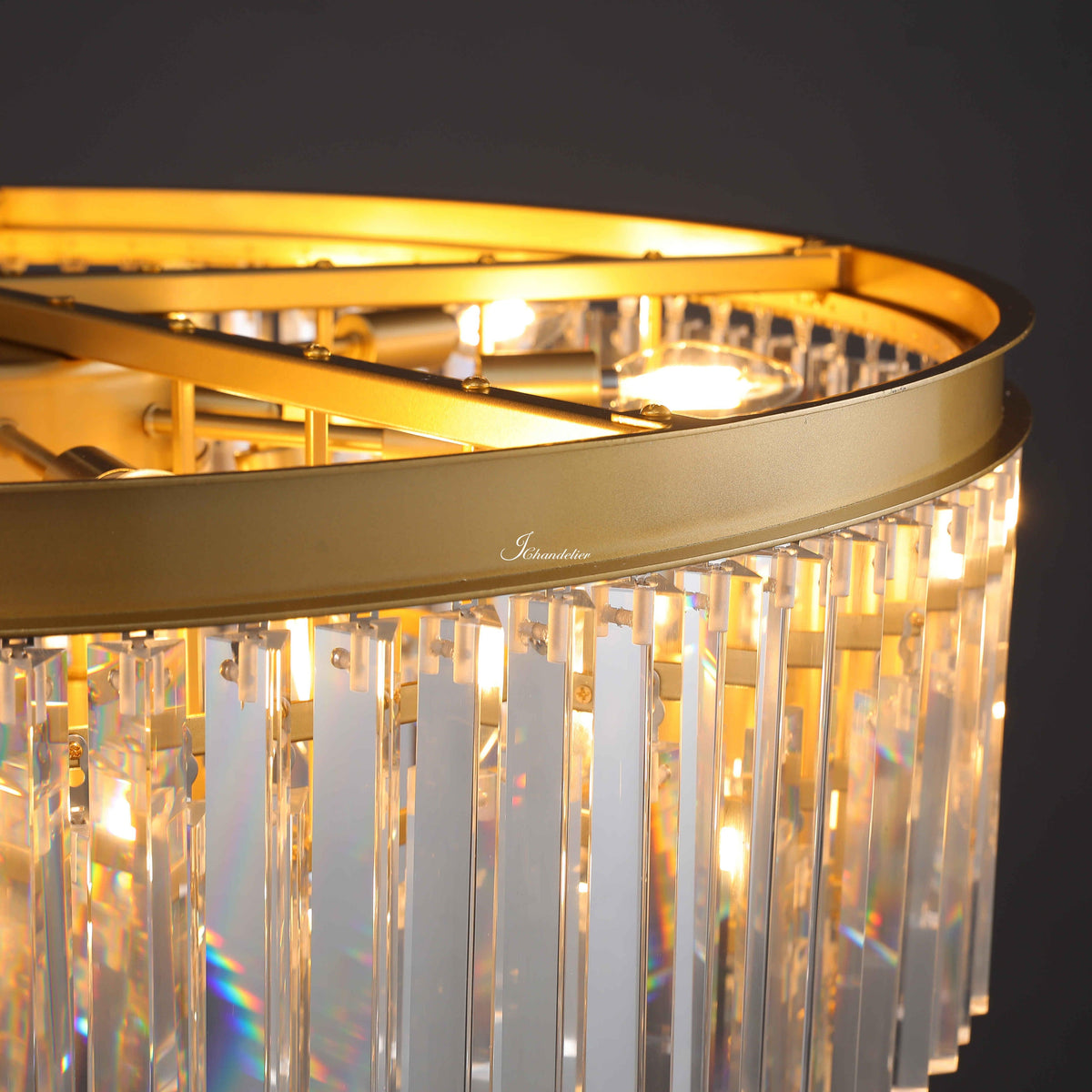 1920s Orion Art Deco Round Chandelier 20"32"44"
