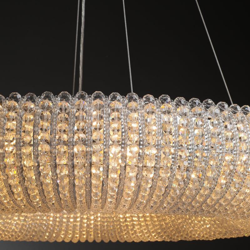 JC Halo Crystal Round Chandelier 32", 41", 60"