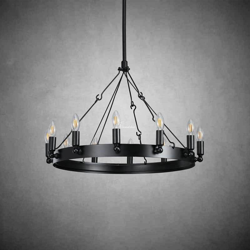 Camina Vintage Candelabra Round Chandelier