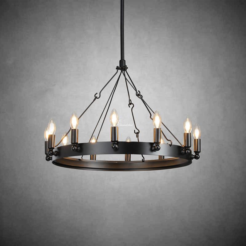 Camina Vintage Candelabra Round Chandelier