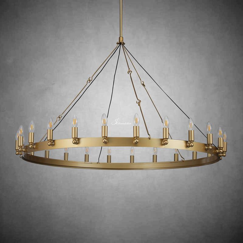 Celestine Vintage Candelabra Round Chandelier