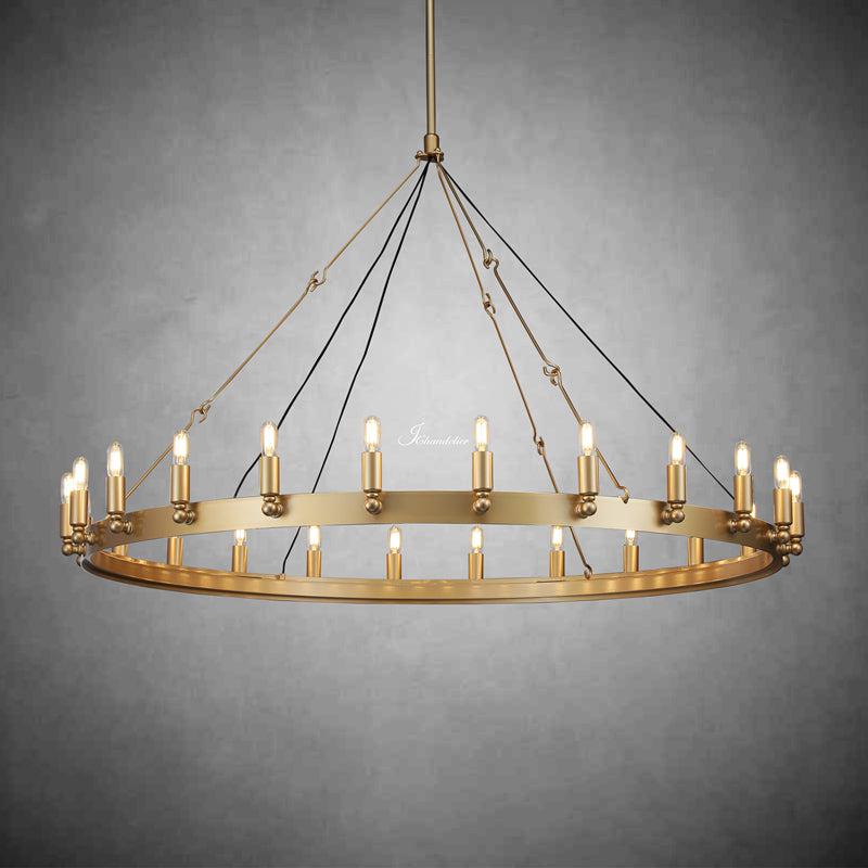 Celestine Vintage Candelabra Round Chandelier