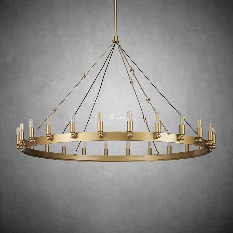 Celestine Vintage Candelabra Round Chandelier