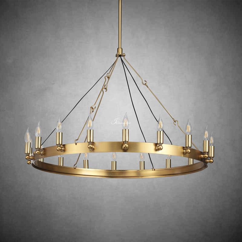 Celestine Vintage Candelabra Round Chandelier