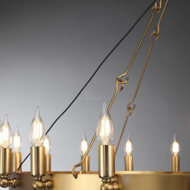 Celestine Vintage Candelabra Round Chandelier