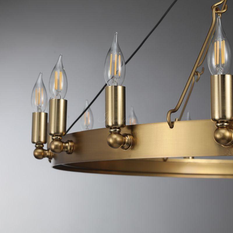 Celestine Vintage Candelabra Round Chandelier