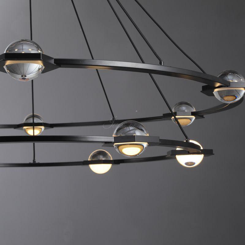 Eldric Two-Tier Round Chandelier 48" 60"