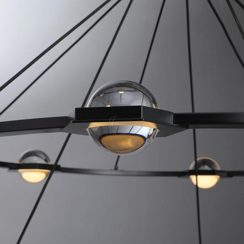 Eldric Two-Tier Round Chandelier 48" 60"