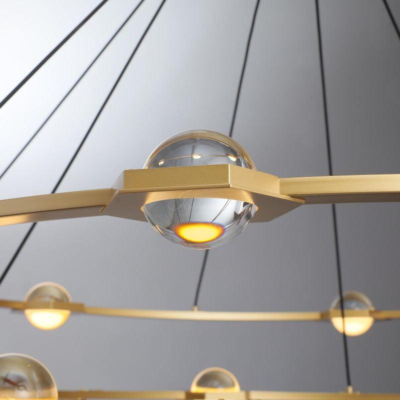 Eldric Two-Tier Round Chandelier 48" 60"
