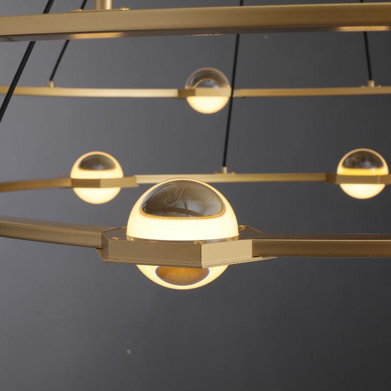 Eldric Two-Tier Round Chandelier 48" 60"