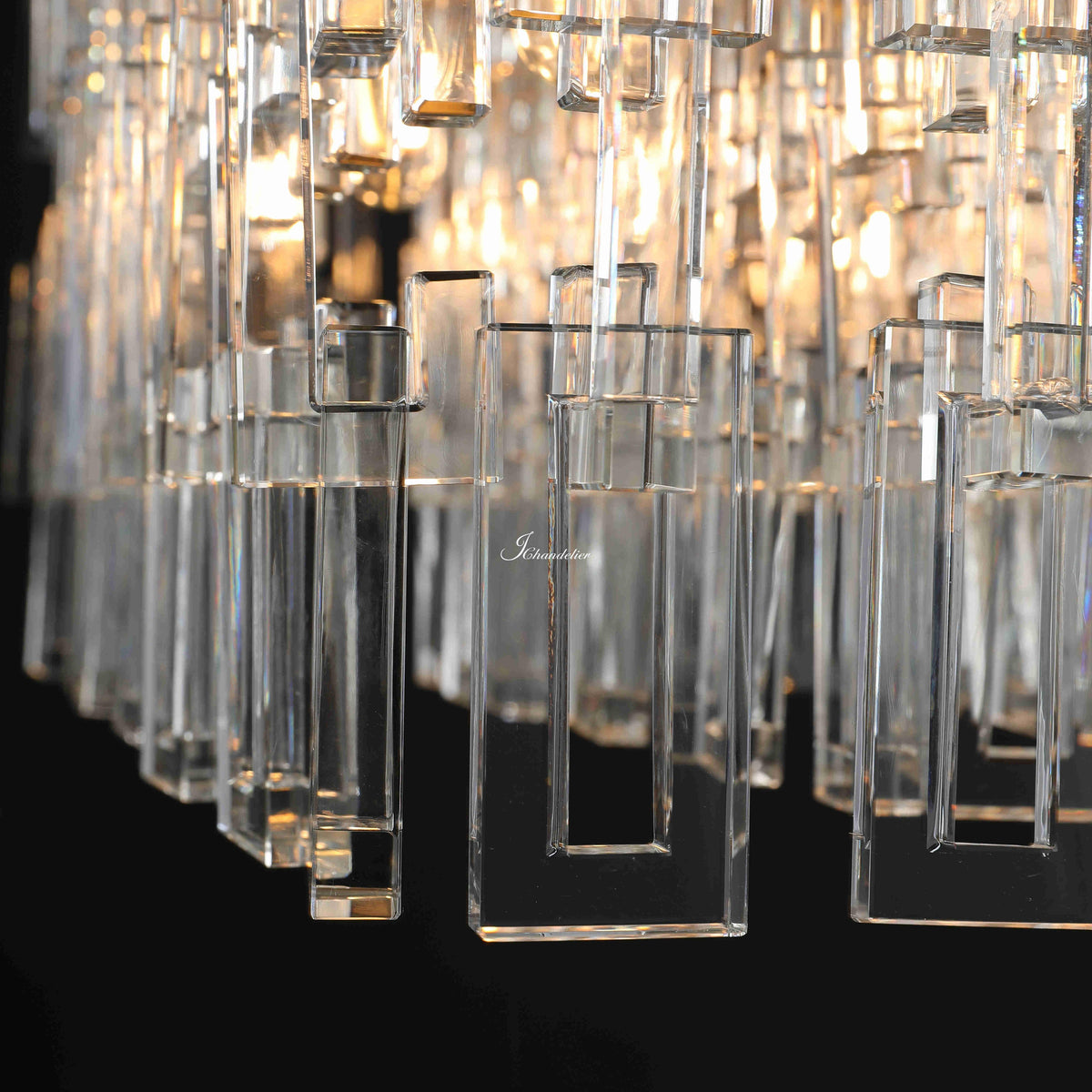 Montis Modern Rectangular Chandelier 60"