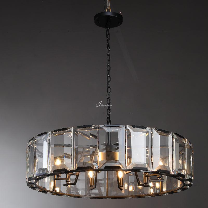 Harlew Crystal Round Chandelier 31"