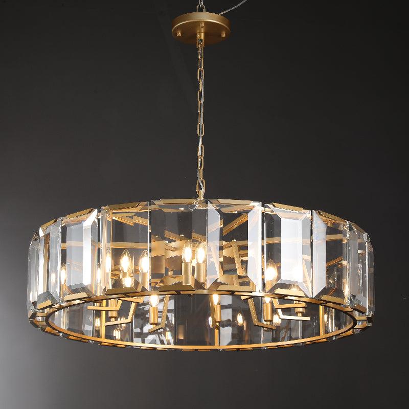 Harlew Crystal Round Chandelier 31"
