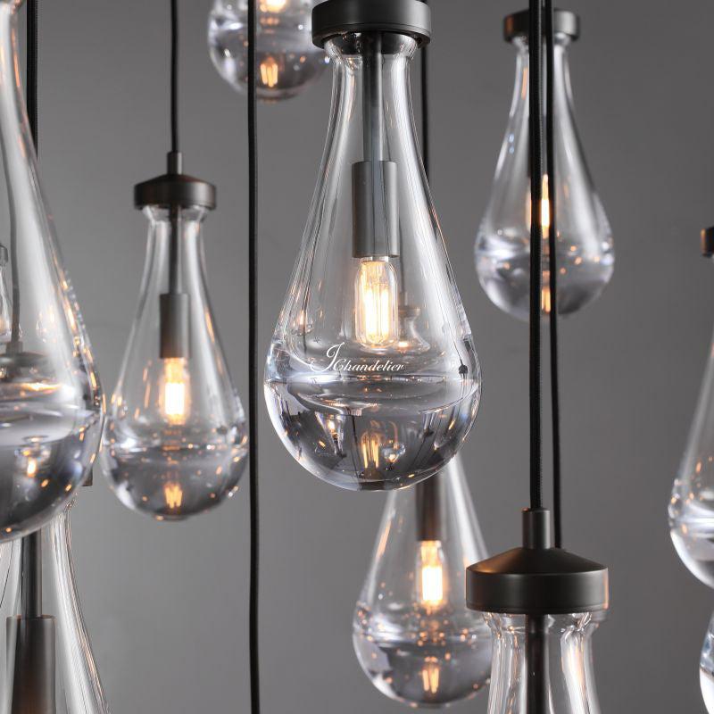 Raindrop Round Chandelier 47"