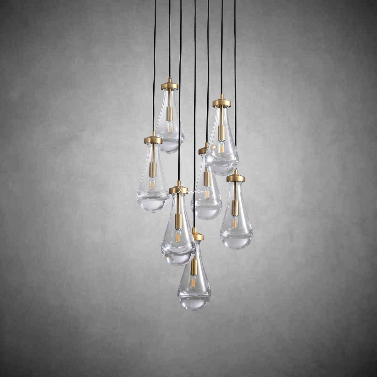 JC Raindrops Round Chandelier