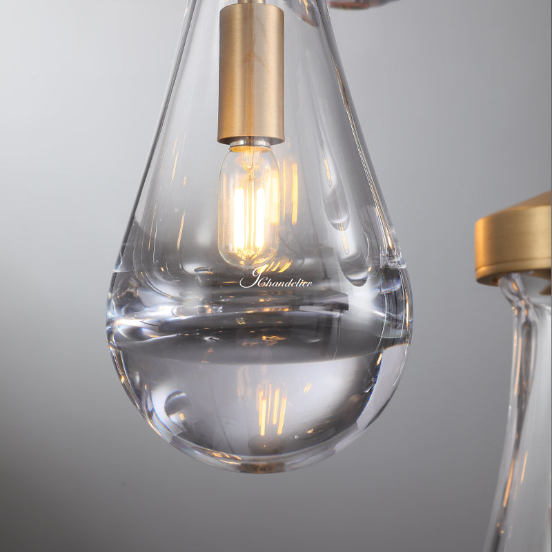 Raindrop Round Chandelier 47"