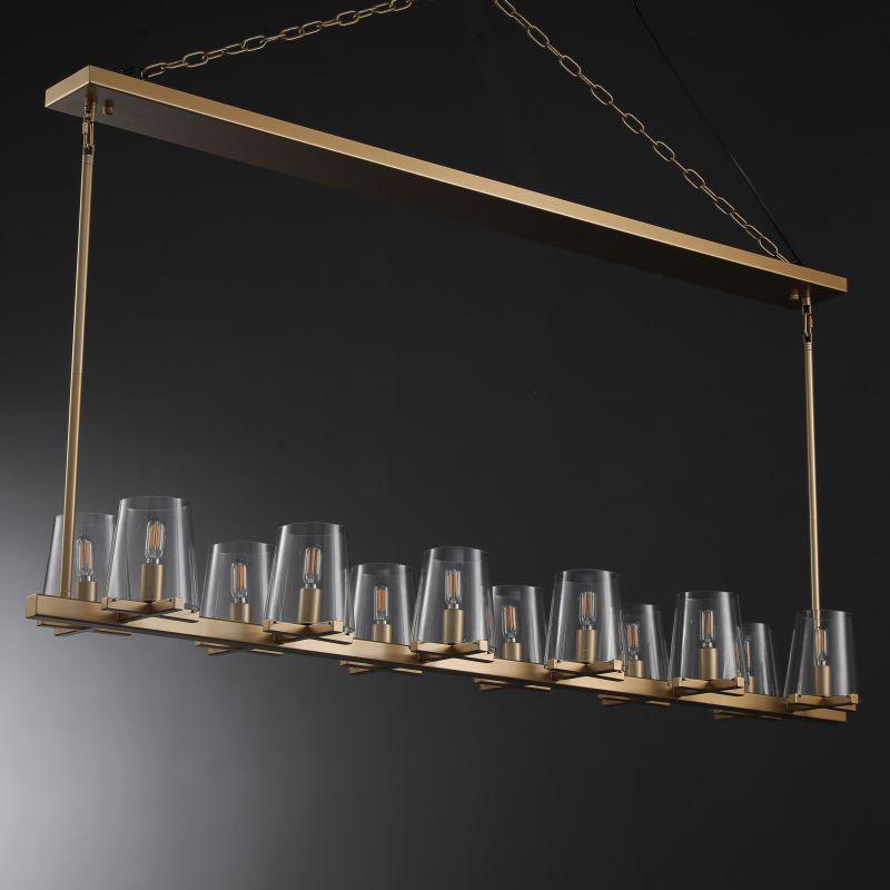 Prism Modern Linear Chandelier 49"60"