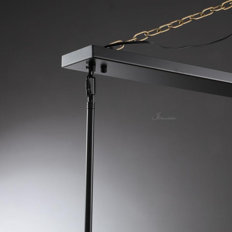 Prism Glass Linear Chandelier 49"60"