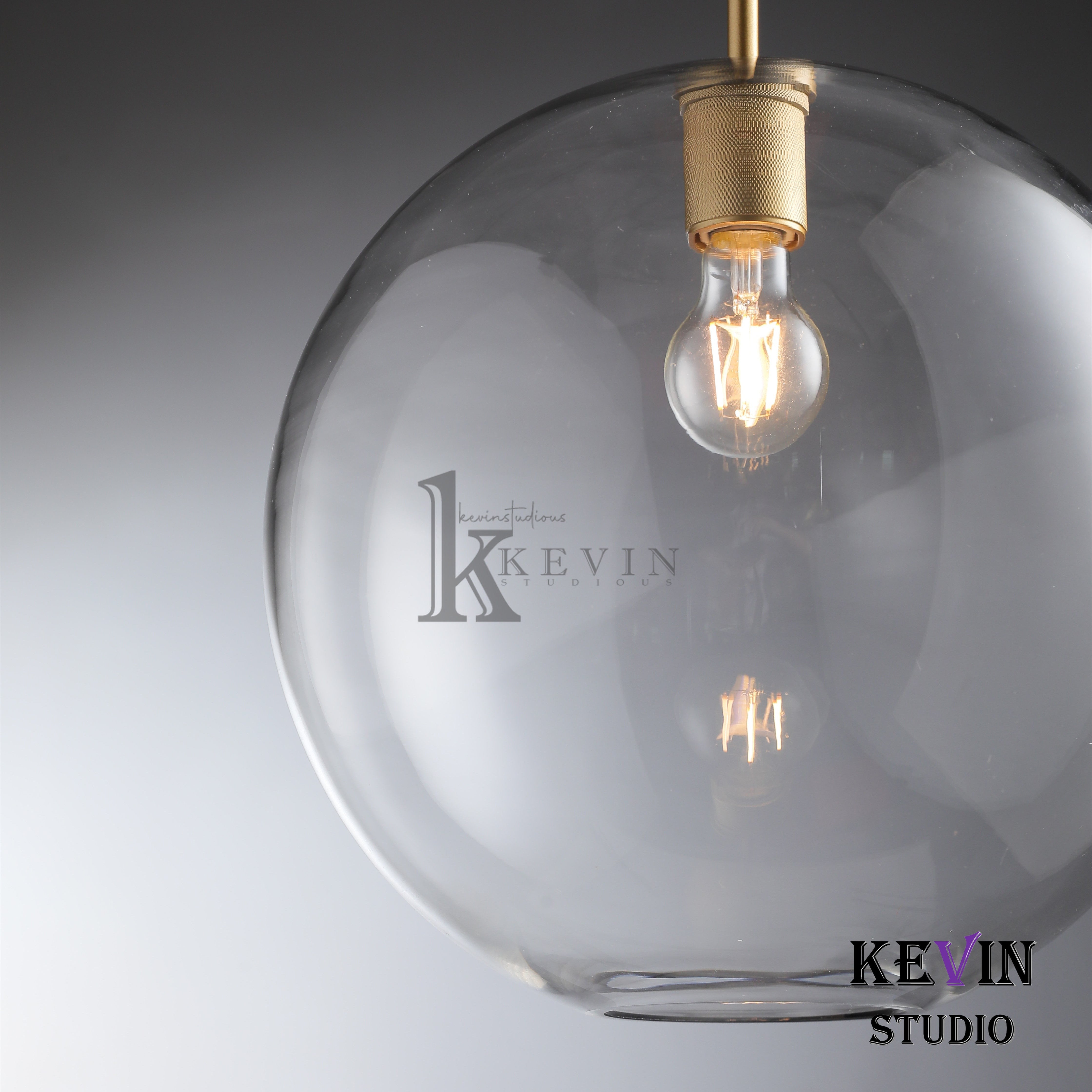 Mira Modern Sphere Shade Pendant Light 8'', 11'', 14'' Pendant Light Kevin Studio Inc